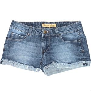 Celebrity pink denim shorts size 5